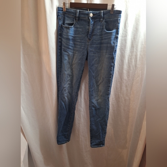 American Eagle next level stretch Hi-Rise jeggings size 10 regular - Picture 1 of 6